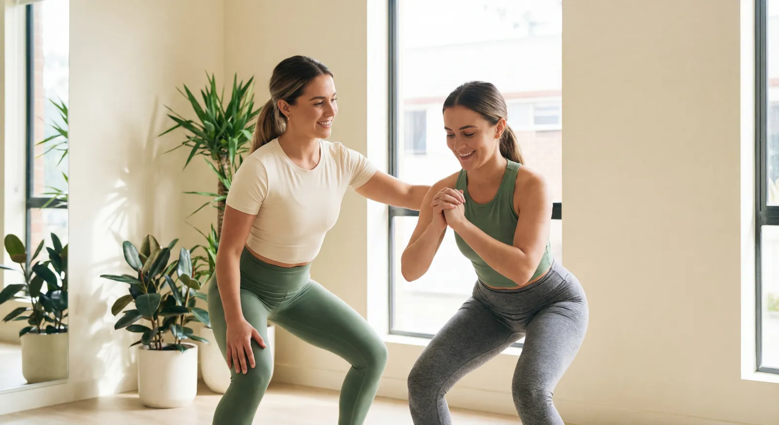 Personal trainer working with a client - 1:1 personal training in NW London