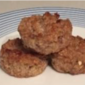 Banana, Nut Butter and Oat Muffins