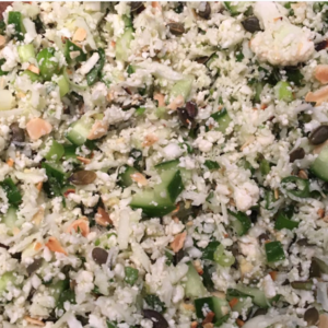 Cauliflower rice salad