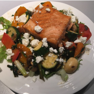 Salmon with Roasted Vegetables