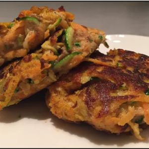 Sweet Potato and Courgette Fritters