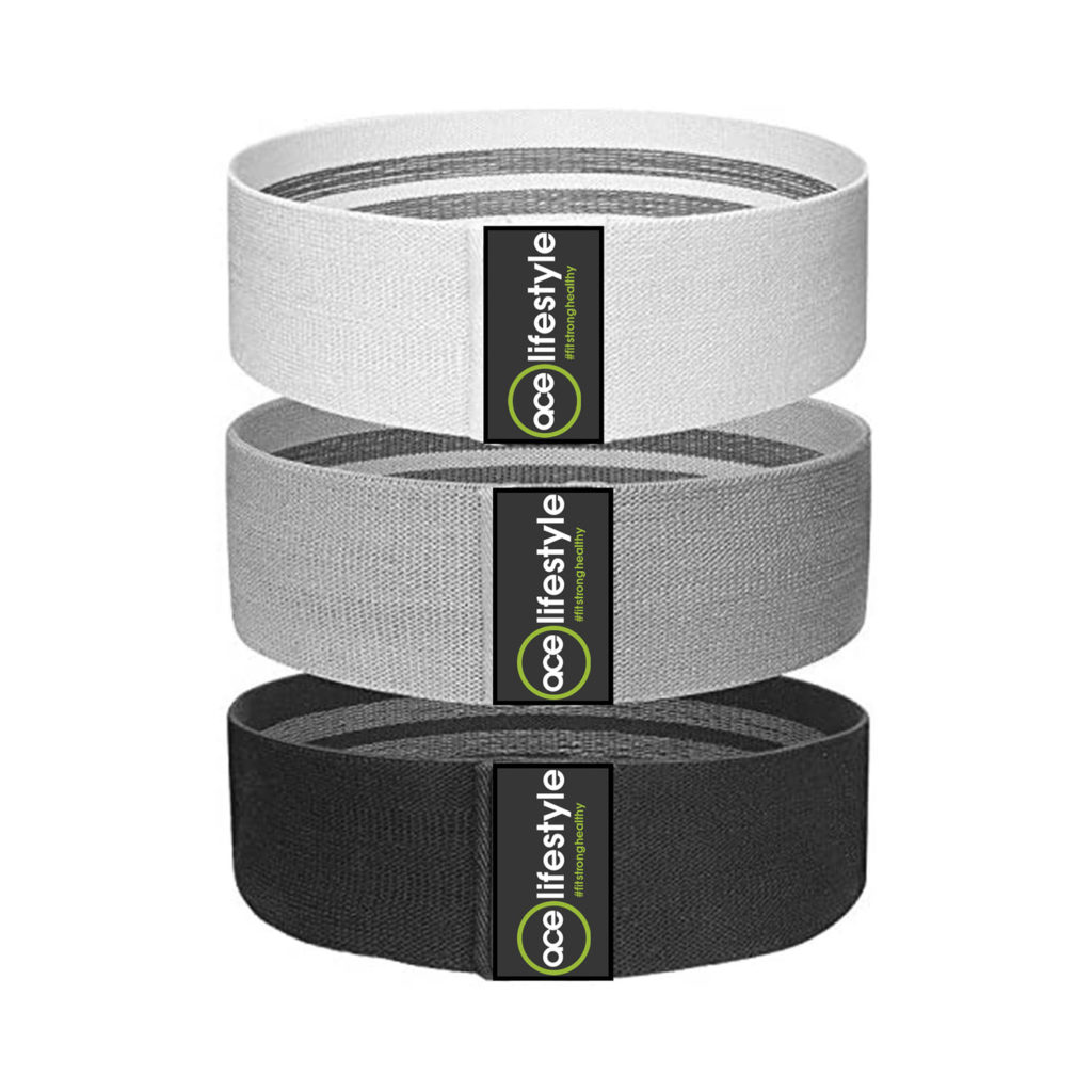 Fabric Resistance Bands 3 levels per pack ace lifestyle
